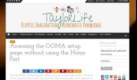 
							         Accessing the OOMA setup page without using the Home Port ...								  
							    