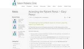
							         Accessing the Patient Portal — Easy-Peasy! – Salem Pediatric Clinic								  
							    
