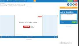 
							         Accessing VELUX Dealer Extranet 3 | manualzz.com								  
							    