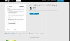 
							         Accessing your email - Etisalat - Yumpu								  
							    
