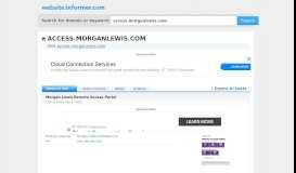 
							         access.morganlewis.com at WI. Morgan Lewis Remote Access Portal								  
							    