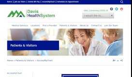 
							         AccessMyChart - Online Personal Health Record | Davis Health System								  
							    