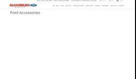 
							         Accessory Portal - McCandless Ford Meadville, Inc.								  
							    