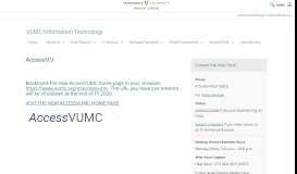 
							         AccessVU | VUMC Information Technology - Vanderbilt University ...								  
							    