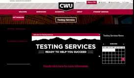 
							         Accommodated Testing Services - Central Washington University								  
							    
