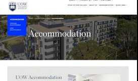 
							         Accommodation - Current Students @ UOW College								  
							    