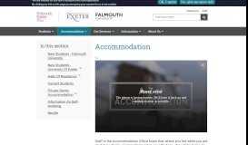 
							         Accommodation | Falmouth Exeter Plus								  
							    