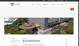 
							         Accommodation - International House - University of Sydney								  
							    