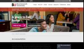 
							         Accommodation options for new students | Bournemouth University								  
							    