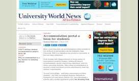 
							         Accommodation portal a boon for students - University World News								  
							    