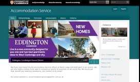 
							         Accommodation Service - University of Cambridge								  
							    