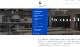 
							         Accommodation Services @ UOW								  
							    