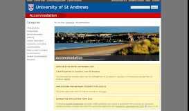 
							         Accommodation | Student accommodation | University of St Andrews								  
							    
