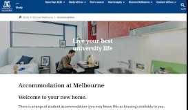 
							         Accommodation - Study - University of Melbourne								  
							    