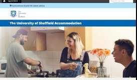 
							         Accommodation - The University of Sheffield								  
							    