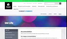 
							         Accommodation - Uni Life - Current Students - The University of ...								  
							    