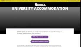 
							         Accommodation | University of Northampton								  
							    