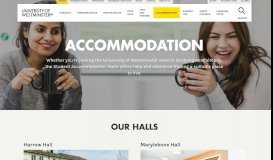 
							         Accommodation | University of Westminster, London								  
							    