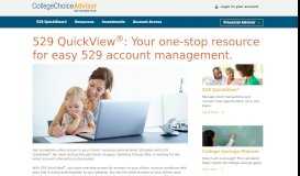 
							         Account Access - CollegeChoice Advisor 529 Savings Plan								  
							    
