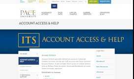 
							         Account Access & Help | PACE UNIVERSITY								  
							    