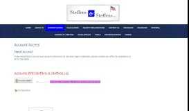 
							         Account Access - Steffens & Steffens, LLC								  
							    