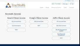 
							         Account Access | True Wealth Stewardship								  
							    