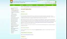 
							         Account Application | Information Technology Services, The University ...								  
							    