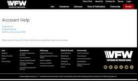 
							         Account Help - VFW Online Membership System								  
							    