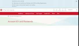 
							         Account ID's and Passwords - California State University Channel ...								  
							    
