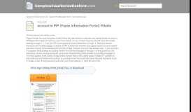 
							         account in PIP (Payee Information Portal) Fill Online, Printable ...								  
							    
