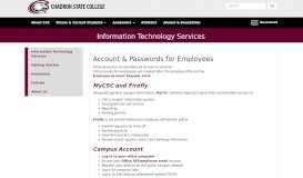 
							         Account Information for Employees - Information Technology ...								  
							    