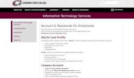 
							         Account Information for Employees - Information Technology Services ...								  
							    