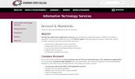 
							         Account Information - Information Technology Services - Chadron ...								  
							    