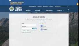 
							         Account Log In | County of Fresno								  
							    