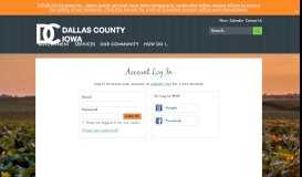 
							         Account Log In | Dallas County, IA								  
							    