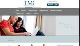 
							         Account Login - FMi								  
							    