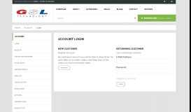 
							         Account Login - GSL Technology								  
							    
