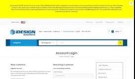 
							         Account Login - iDesign Solutions								  
							    