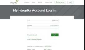 
							         Account Login | Integrity Insurance								  
							    