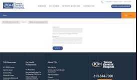 
							         Account Login Page | Tampa General Hospital								  
							    