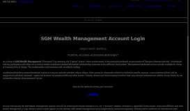
							         Account Login – SGH Wealth Management								  
							    