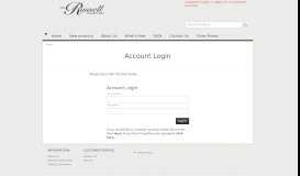 
							         Account Login | The Russell Collection								  
							    