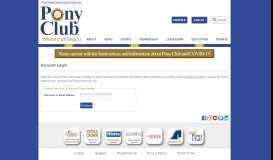 
							         Account Login - United States Pony Clubs								  
							    