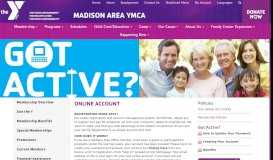 
							         Account - Madison Area YMCA								  
							    