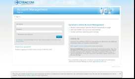 
							         Account Management - CyraCom								  
							    