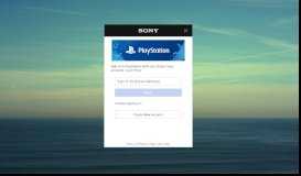 
							         Account Management - Sony Entertainment Network								  
							    