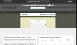 
							         Account Maximus. - Self Service Account Portal								  
							    
