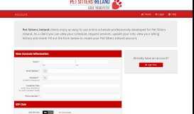 
							         Account :: Pet Sitters Ireland								  
							    