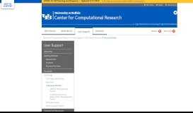 
							         Account Portals - Center for Computational Research - University at ...								  
							    