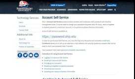 
							         Account Self-Service - Shippensburg University								  
							    